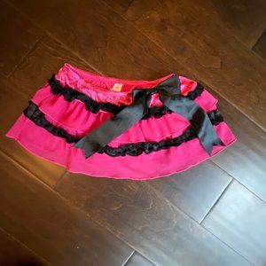 Satin Lingerie Skirt with Built in Thong